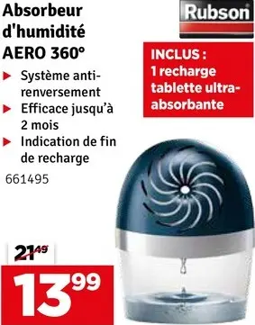 Offre: Absorbeur d'humidité AERO 360°