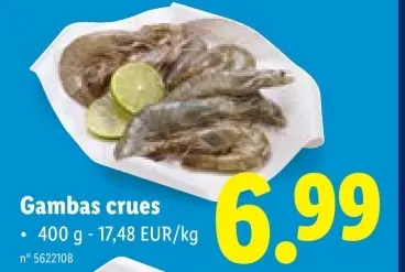 Offre: Gambas crues