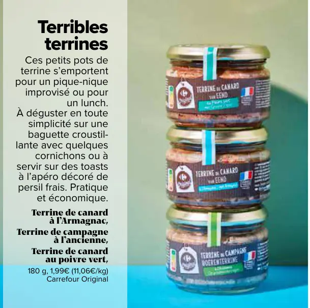 Offre: Terrine de canard à l'Armagnac