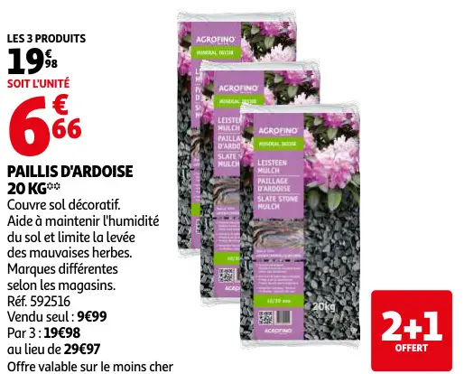 Promotie: Paillis d'ardoise
