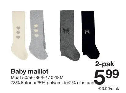 Aanbieding: Baby maillot