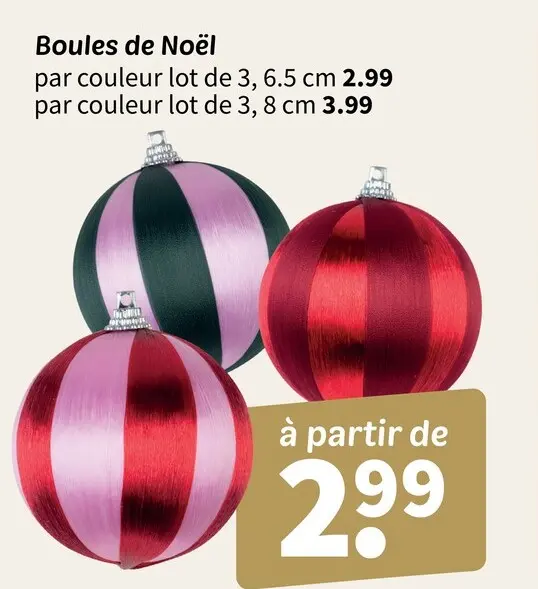Offre: Boules de Noël
