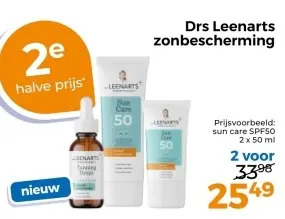 Aanbieding: Drs Leenarts zonbescherming