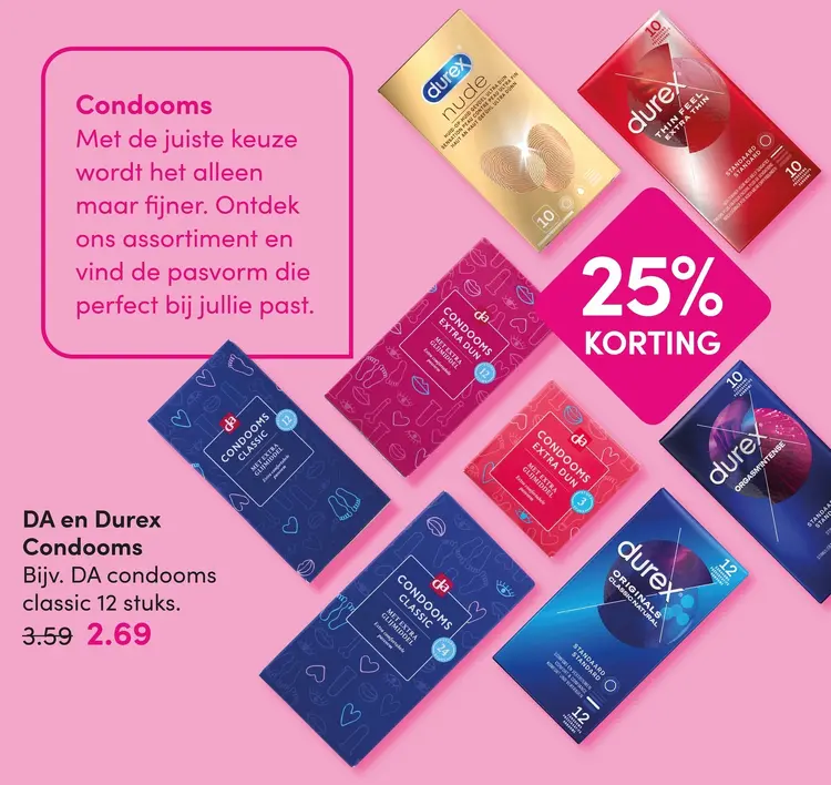 Aanbieding: DA en Durex Condooms