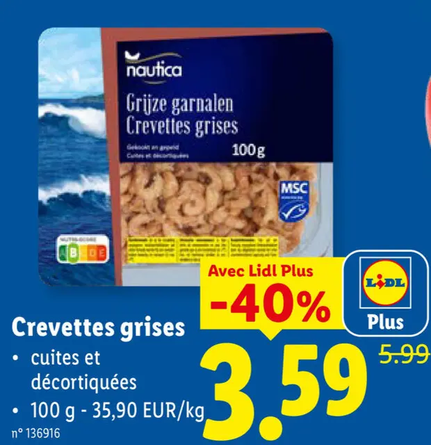 Offre: Crevettes grises