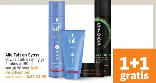 Aanbieding: Taft en Syoss