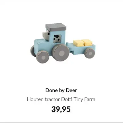 Aanbieding: Houten tractor Dotti Tiny Farm