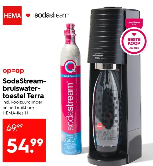 Aanbieding: SodaStream-bruiswater-toestel Terra
