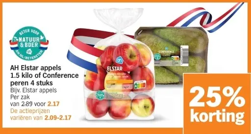 Aanbieding: Elstar appels of Conference peren