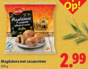 Aanbieding: Magdalena met cacaocrème
