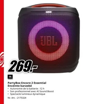 Offre: PartyBox Encore 2 Essential