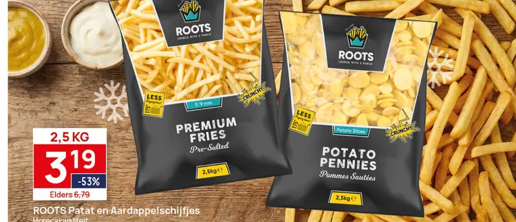 Aanbieding: Patat en Aardappelschijfjes