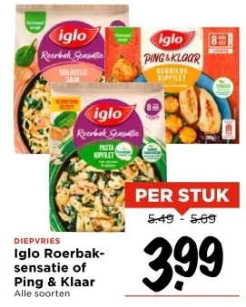 Aanbieding: Iglo Roerbak-sensatie of Ping & Klaar