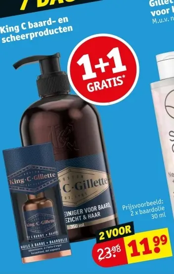 Aanbieding: King C baard- en scheerproducten