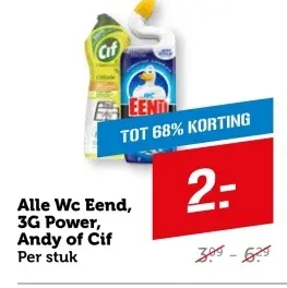 Aanbieding: Alle Wc Eend, 3G Power, Andy of Cif
