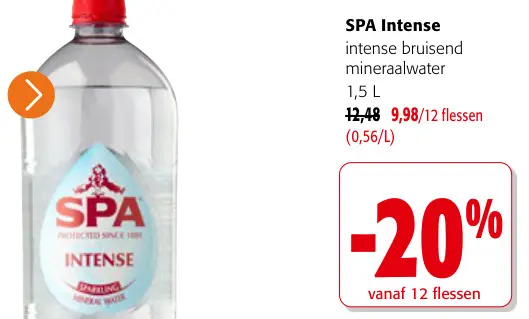 Promotie: Intense bruisend mineraalwater