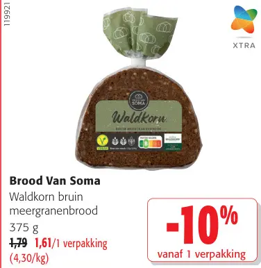 Promotie: Brood Van Soma Waldkorn Bruin Meergranenbrood