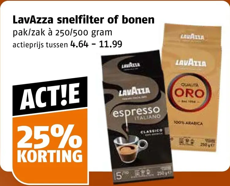 Aanbieding: Snelfilter of bonen