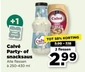 Aanbieding: Calvé Party- of snacksaus