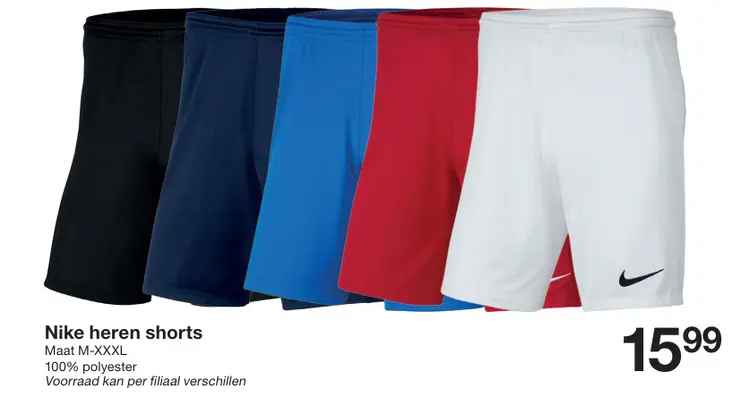 Promotie: Nike heren shorts
