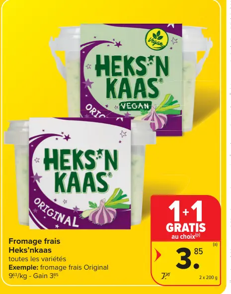 Offre: Fromage frais Heks'nkaas