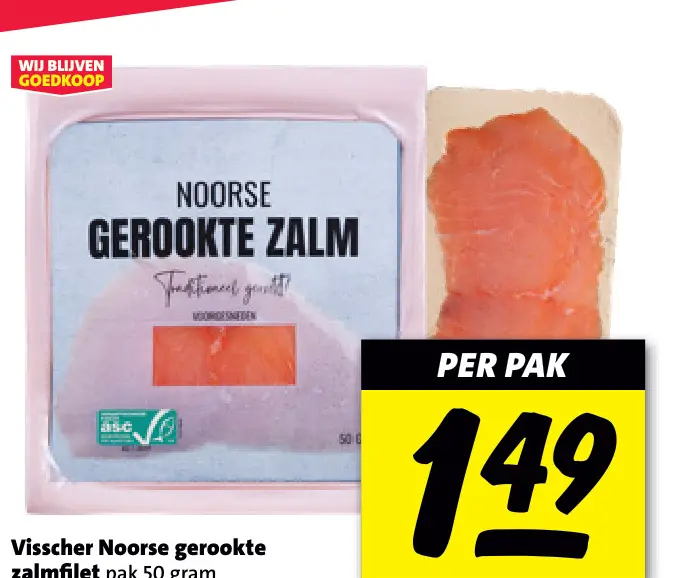 Aanbieding: Noorse gerookte zalmfilet