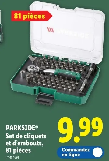 Offre: Set de cliquets et d'embouts