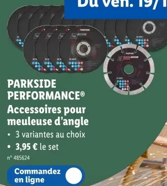Offre: Accessoires pour meuleuse d'angle