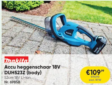 Aanbieding: Accu heggenschaar 18V DUH523Z (body)