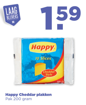 Aanbieding: Happy Cheddar plakken