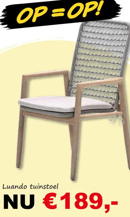 Aanbieding: Luando tuinstoel