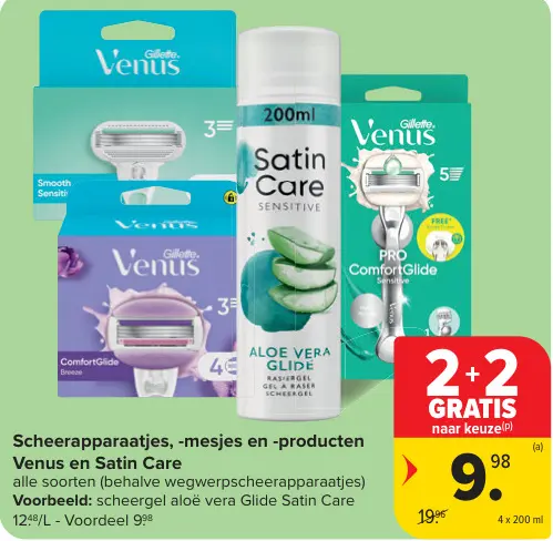 Promotie: Scheerapparaatjes, -mesjes en -producten