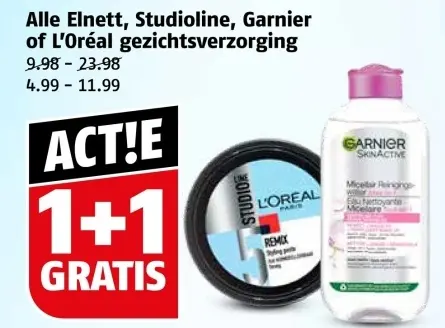 Aanbieding: Alle Elnett, Studioline, Garnier of L'Oréal gezichtsverzorging
