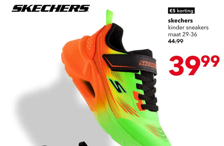 Aanbieding: Skechers Tidal-Tech jongens sneakers oranje groen