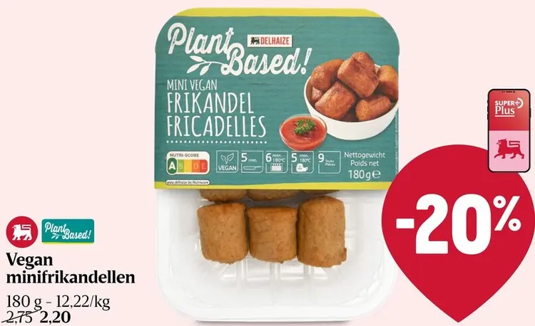 Promotie: Delhaize Vegan minifrikandellen
