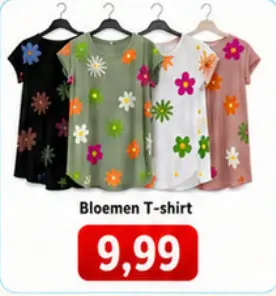 Promotie: Bloemen T-shirt