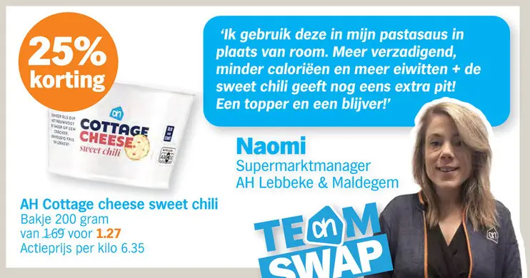 Promotie: Cottage cheese sweet chili