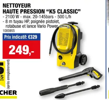 Offre: Nettoyeur haute pression