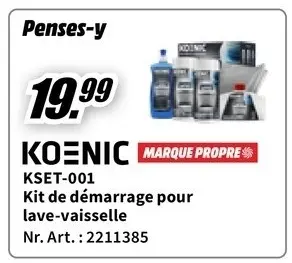 Offre: Kit de démarrage pour lave-vaisselle