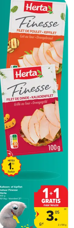 Promotie: Kalkoen- of kipfilet natuur Finesse