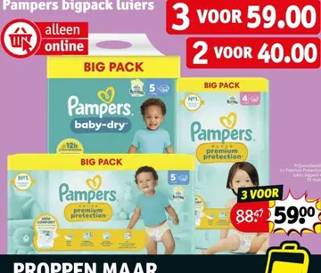 Aanbieding: Pampers bigpack luiers