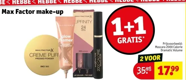 Aanbieding: Max Factor make-up