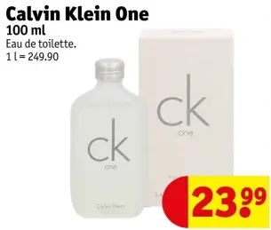Promotie: Calvin Klein One