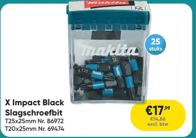 Aanbieding: X Impact Black Slagschroefbit
