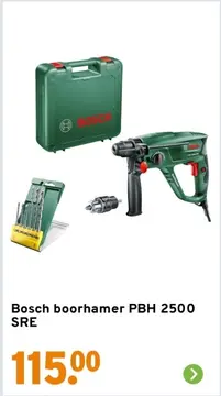 Aanbieding: Bosch boorhamer PBH 2500 SRE