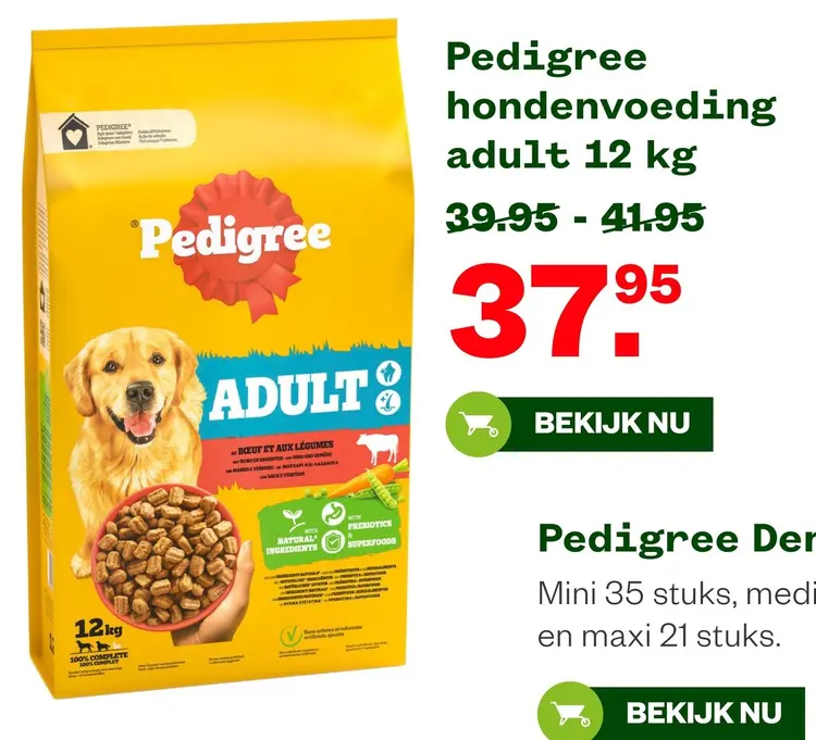 Aanbieding: Hondenvoeding adult 12 kg