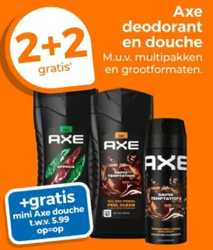 Aanbieding: Axe deodorant en douche