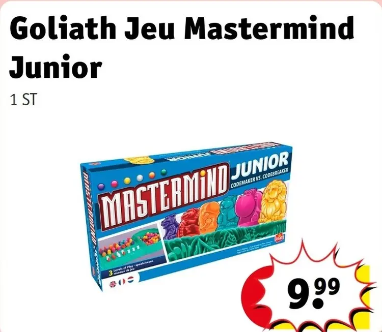 Offre: Jeu Mastermind Junior