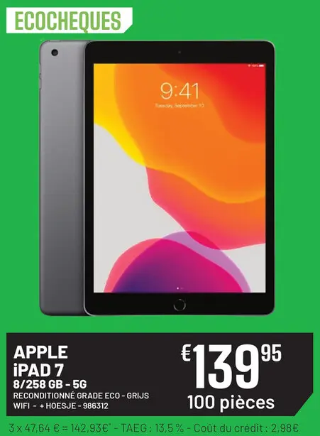 Offre: Ipad 7