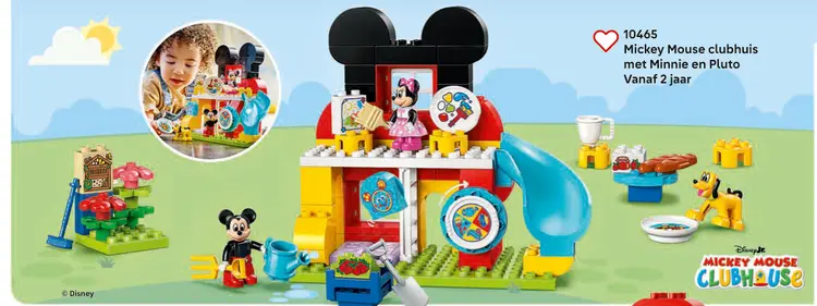 Aanbieding: Mickey Mouse clubhuis met Minnie en Pluto